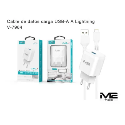 Cargador USB-A a Lightning, 2.4 A