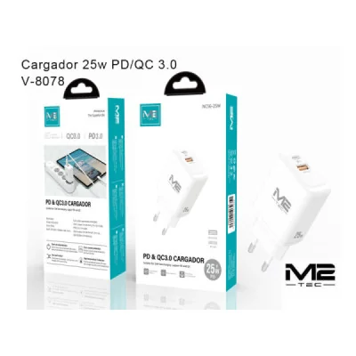Cargador 25W PD/QC 3.0