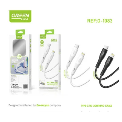 Cable de Silicona USB a Lightning de 27W, 120cm