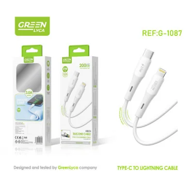 Cable USB-C a Lightning 27W Certificado MFi, 200cm, Carga Rápida