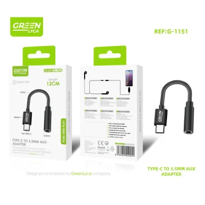 Adaptador de audio USB-C a jack 3.5mm Auxiliar