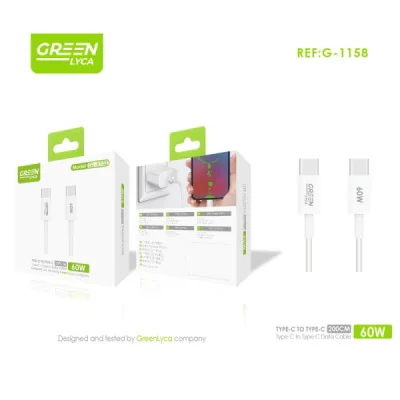 Cable USB USB-C a USB-C, 200cm, 60W de Carga Rápida