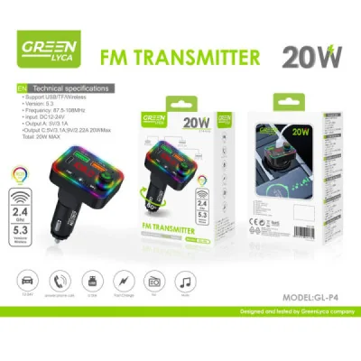 FM Transmitter 20W GL-F4 (Optimizado para SEO)
