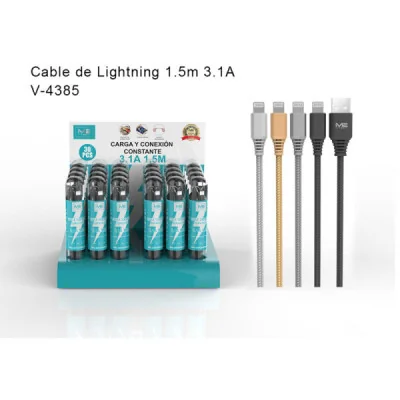 Cable USB para iPhone 5/6, 1.5 metros