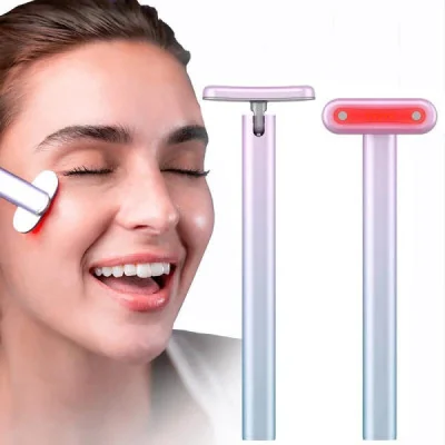Masajeador Facial 4 en 1 con Luz Roja LED  paraDispositivos de Belleza