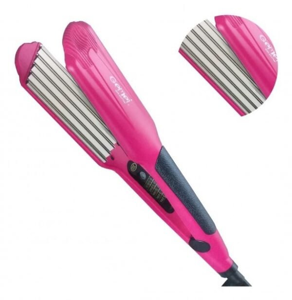 Plancha de pelo ondas zig zag GM-2977