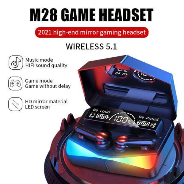 Auriculares inalámbricos M28 con Bluetooth