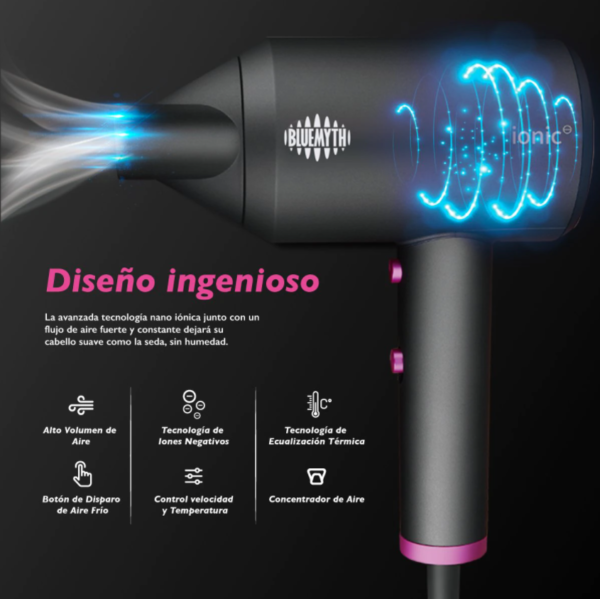 Secador de pelo profesional iónico - Imagen 2