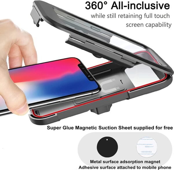 Soporte Movil Moto y Bicicleta en Manillar Rotación 360° - Imagen 2