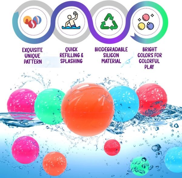 Globos de agua reutilizables - Imagen 3