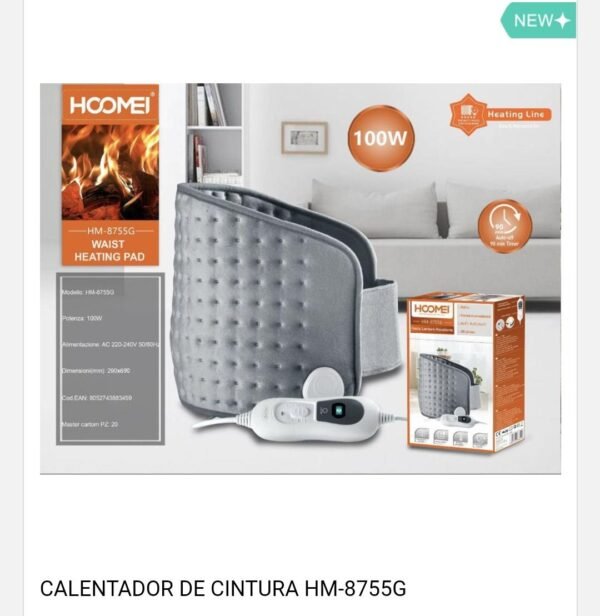 Almohadilla Eléctrica para la Zona Lumbar y Abdominal