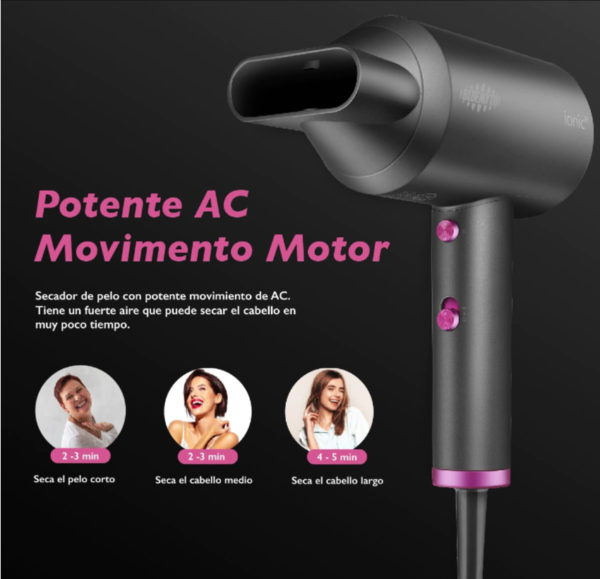 Secador de pelo profesional iónico - Imagen 4