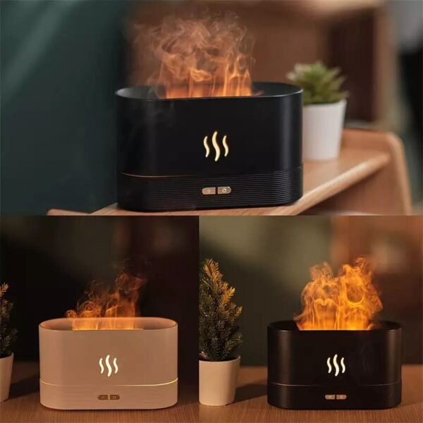 Humidificador efecto fuego