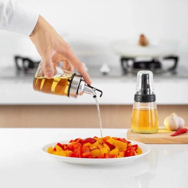 Botella de Vidrio para Aceite y Vinagre - Imagen 4