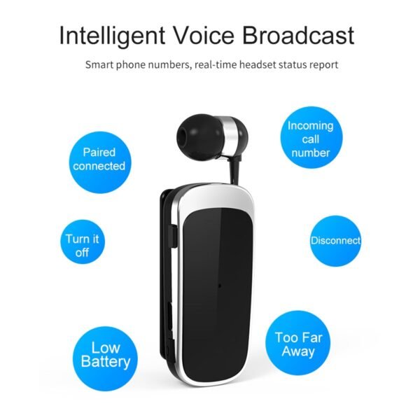 Auriculares Bluetooth Clip-On - Imagen 2