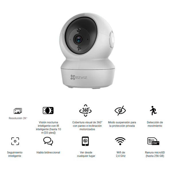 Cámara EZVIZ H6c - 2K - Imagen 3
