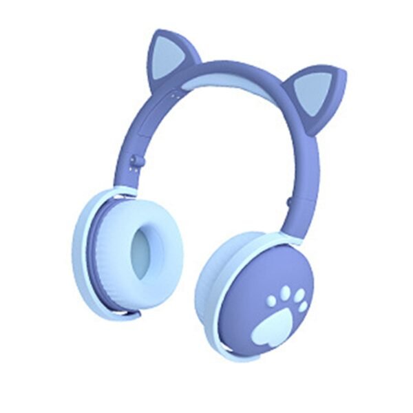 Casco inalámbricos con orejas de gato y luz Flash - Imagen 6
