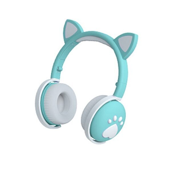 Casco inalámbricos con orejas de gato y luz Flash - Imagen 8