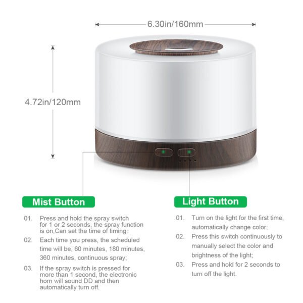 Humidificador 500ml - Imagen 5