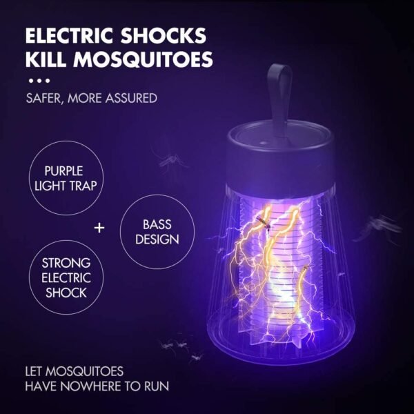 Lámpara mata mosquito eléctrico portable - Imagen 2