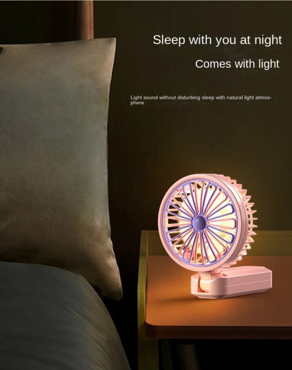 Mini ventilador plegable con Luz - Imagen 2
