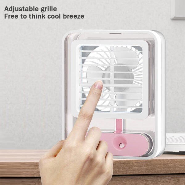 Mini aire acondicionar portátil transparente - Imagen 3
