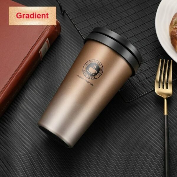 Café Taza Termo de acero inoxidable 450ML - Imagen 6
