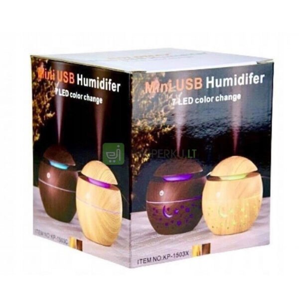Mini humidificador con 7 luces de colores - Imagen 4