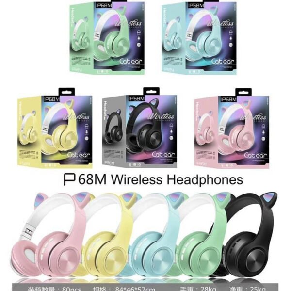 Cascos bluetooth con formato de gato - Imagen 5