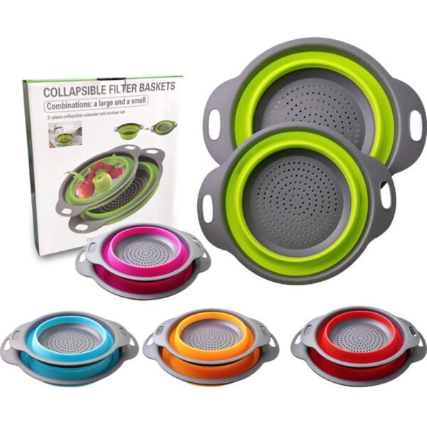 Colador plegable con asa