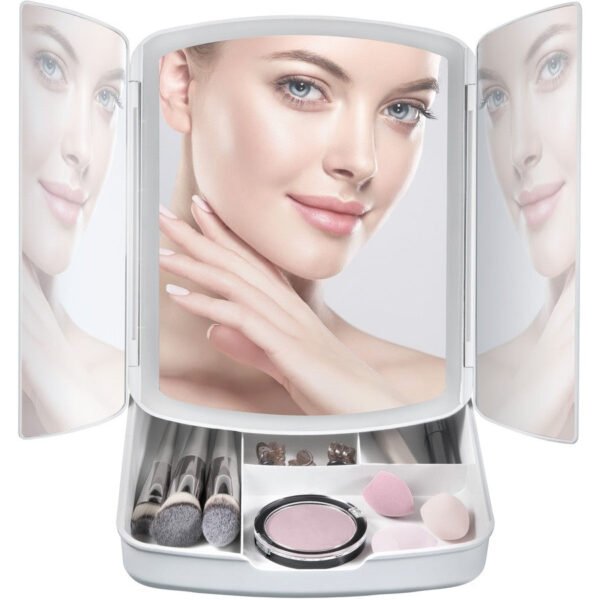 Espejo de Maquillaje con almacenamiento - Imagen 2