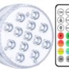 Luz LED sumergible con mando