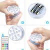 Luz LED sumergible con mando - Imagen 3