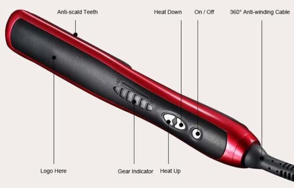 Peine alisador profesional de pelo ASL-908A - Imagen 2