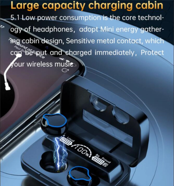 Auriculares inalámbricos 2000mAh - Imagen 3