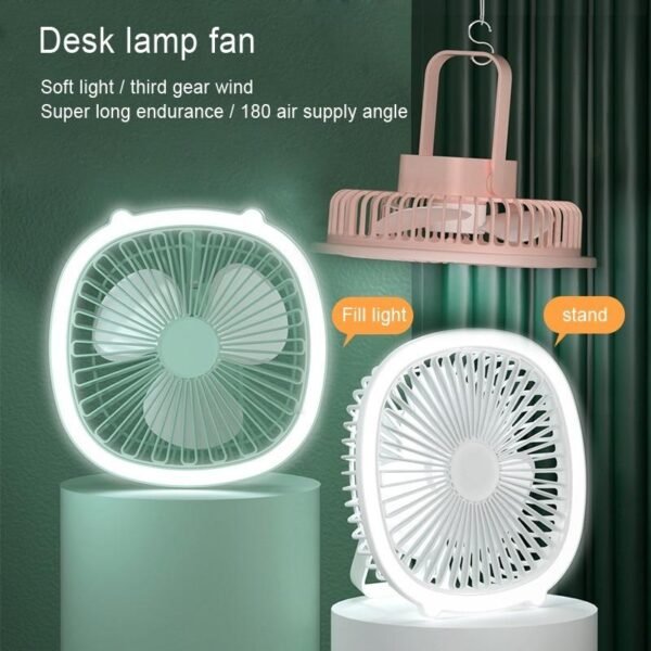 Ventilador con luz multifuncional