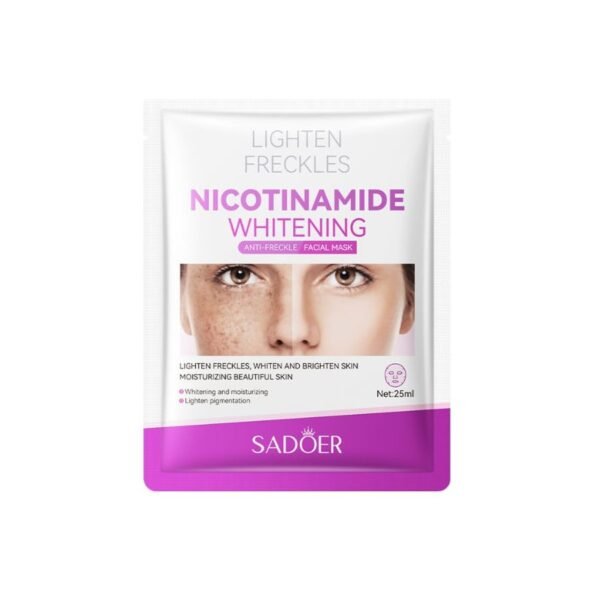 Mascarilla Facial Anti-Pecas Blanqueadora de Nicotinamida – Piel Uniforme y Radiante (1ud)