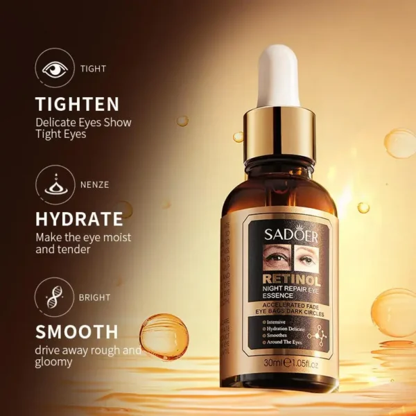 Contorno de Ojos Antiarrugas con Retinol (30ml) – Rejuvenece y Suaviza las Líneas de Expresión - Imagen 4