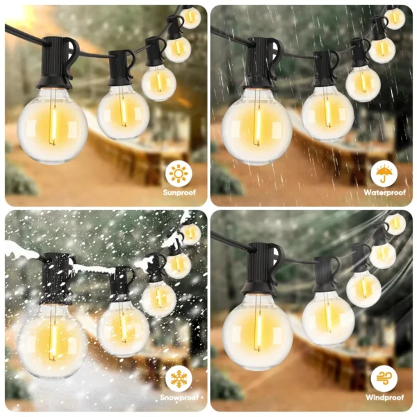 Guirnalda de luces 10 Bombillas para exteriores