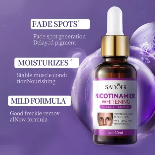 Solución Blanqueante & Suavizante con Nicotinamida (30ml) – Ilumina, Hidrata y Unifica el Tono de la Piel - Imagen 3