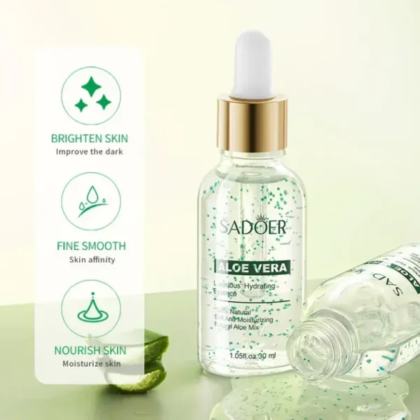 Esencia Facial Calmante e Hidratante 100% Natural con Aloe Vera – Hidratación y Regeneración Profunda - Imagen 2