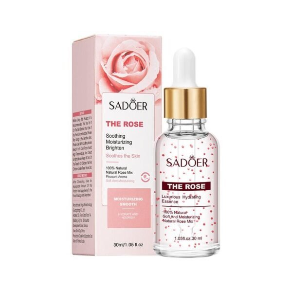Esencia Facial Hidratante 100% Natural con Extracto de Rosa (30ml)