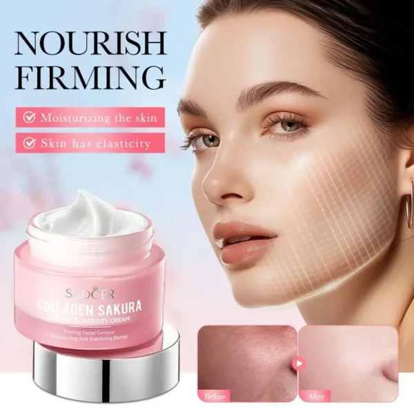 Crema Facial Sakura Colágeno Reafirmante (50g) – Hidratación y Juventud para tu Piel - Imagen 5