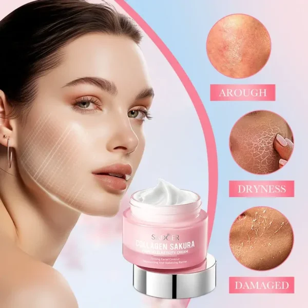Crema Facial Sakura Colágeno Reafirmante (50g) – Hidratación y Juventud para tu Piel - Imagen 6