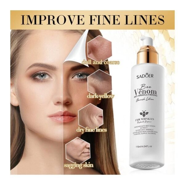 Loción Nutritiva Reafirmante Antiarrugas con Veneno de Abeja (115ml) – Lifting Natural y Hidratación Profunda - Imagen 2