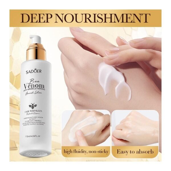 Loción Nutritiva Reafirmante Antiarrugas con Veneno de Abeja (115ml) – Lifting Natural y Hidratación Profunda - Imagen 3