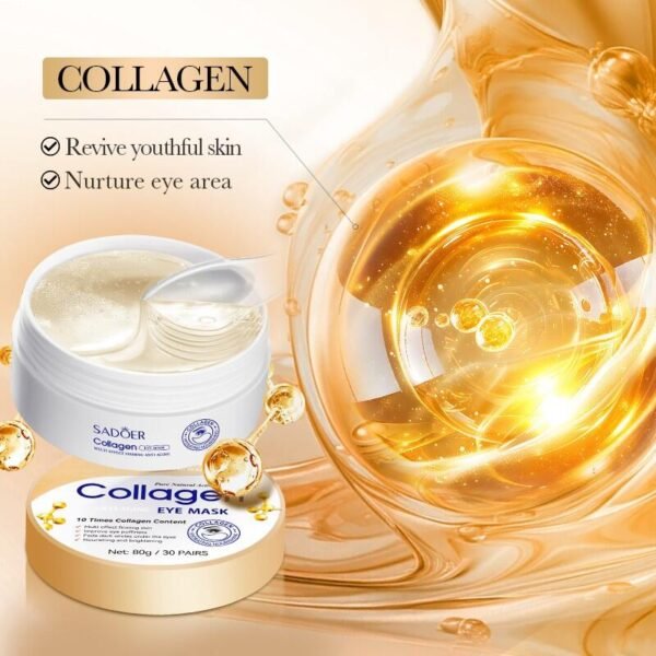 Parches para Ojos Antiedad con 10 Veces Más Colágeno (80g) – Hidratación y Rejuvenecimiento Instantáneo - Imagen 2