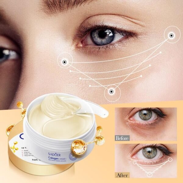 Parches para Ojos Antiedad con 10 Veces Más Colágeno (80g) – Hidratación y Rejuvenecimiento Instantáneo - Imagen 4