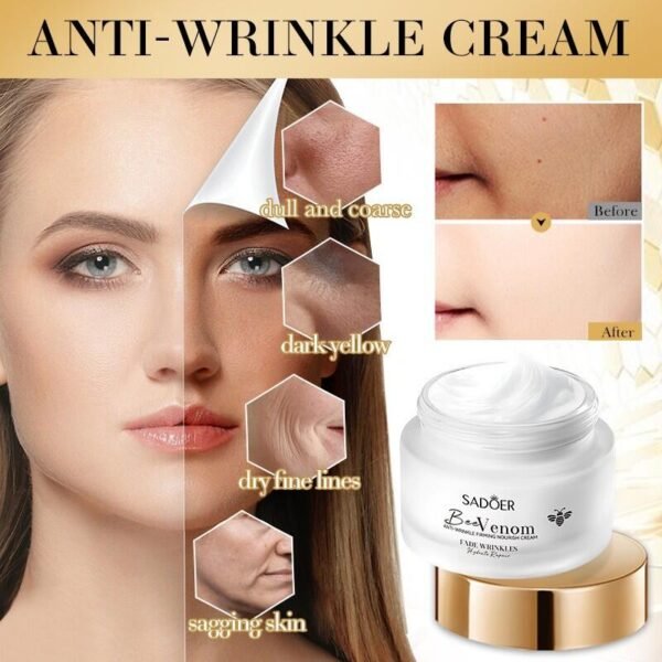 Crema Facial Reafirmante Antiarrugas con Veneno de Abeja (50g) – Efecto Lifting Natural - Imagen 2