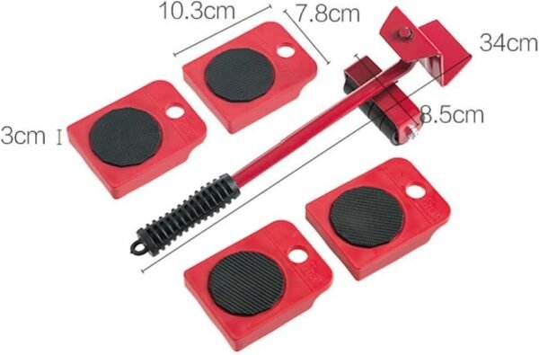 Kit Elevador de Muebles con Ruedas - Imagen 3